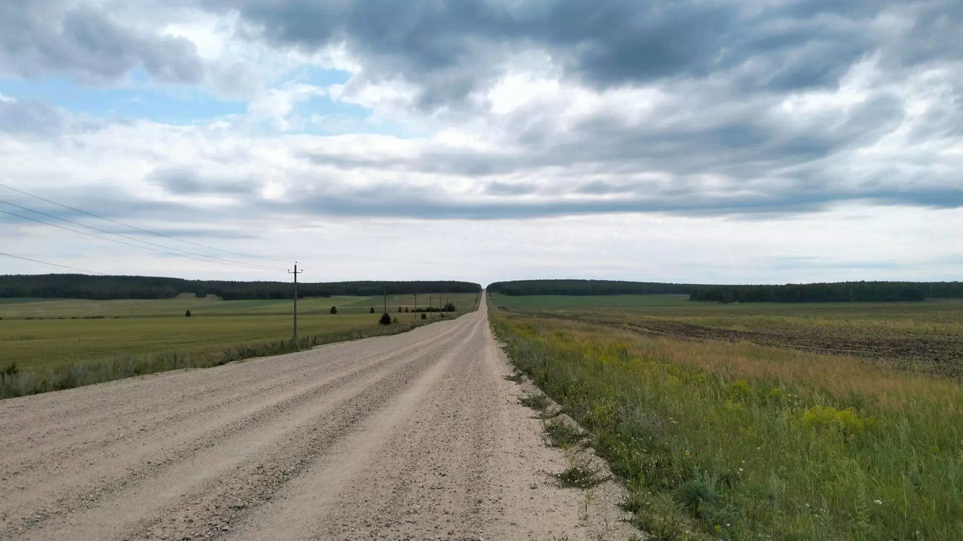 Дорога в Уйском районе Челябинской области