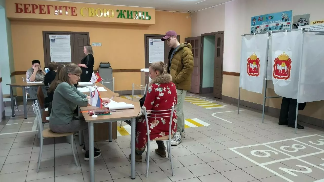 На одном из избирательных участков в Челябинске