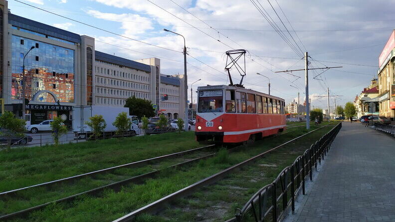 На полгода перекроют трамвайные пути в центре Челябинска
