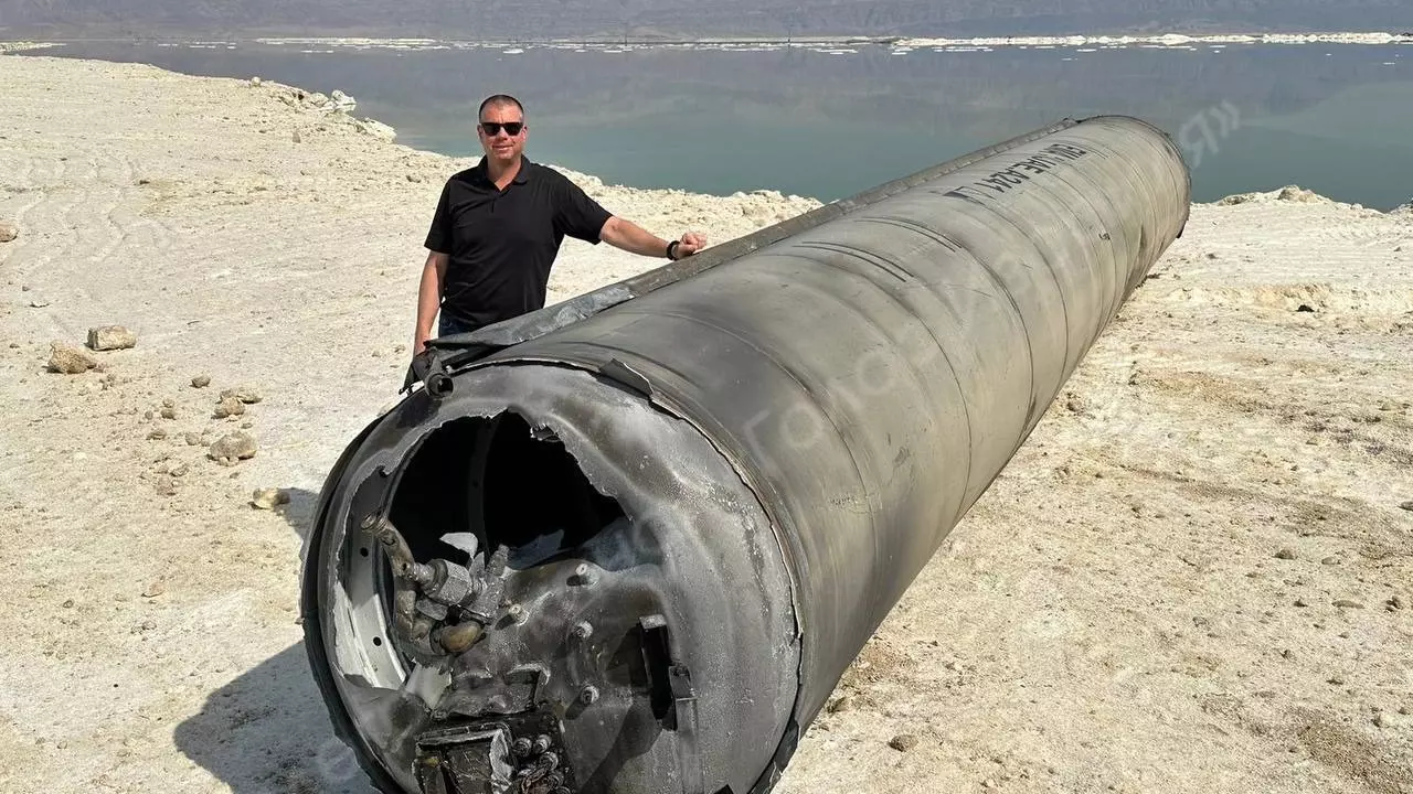 Сбитая в районе Мертвого моря иранская баллистическая ракета