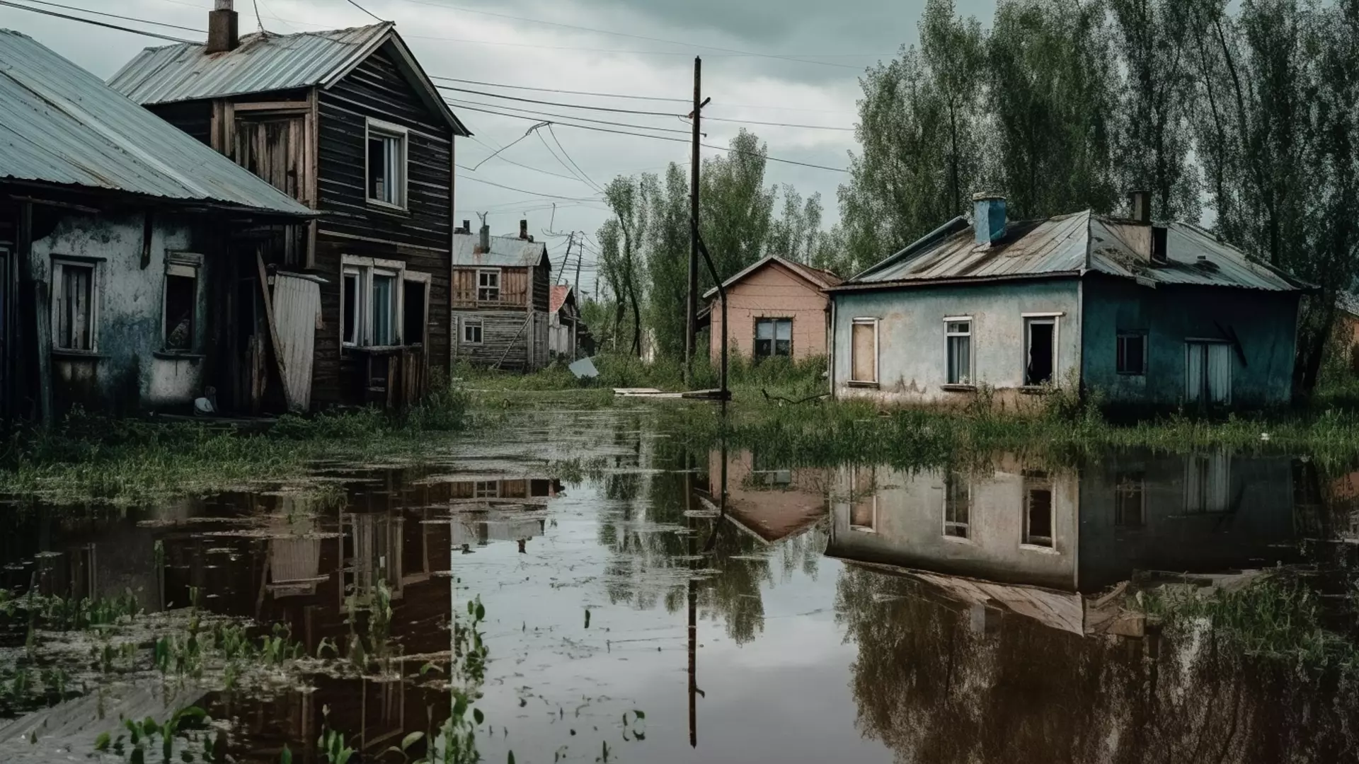 Жители изолированы от мира из-за паводка в поселке под Челябинском