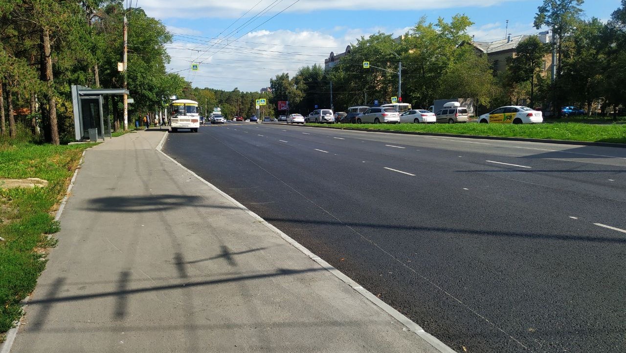 Масштабный ремонт улицы Блюхера завершили в Челябинске