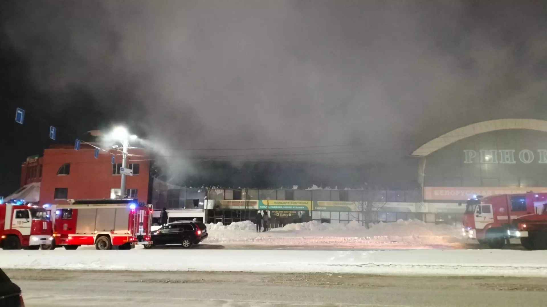 19 января на месте пожара возле рынка «Восточный город» в Челябинске