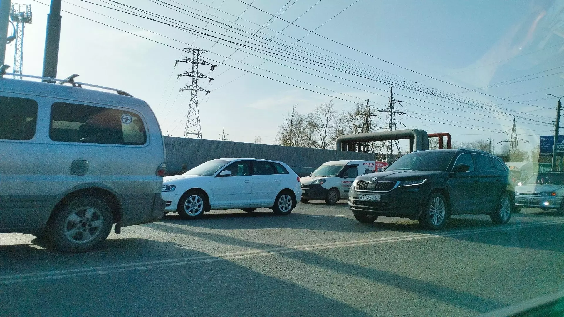Пробки на дорогах Челябинска 19 апреля