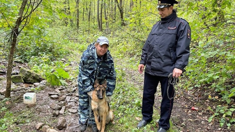 Привязанную к дереву собаку спасли челябинские полицейские