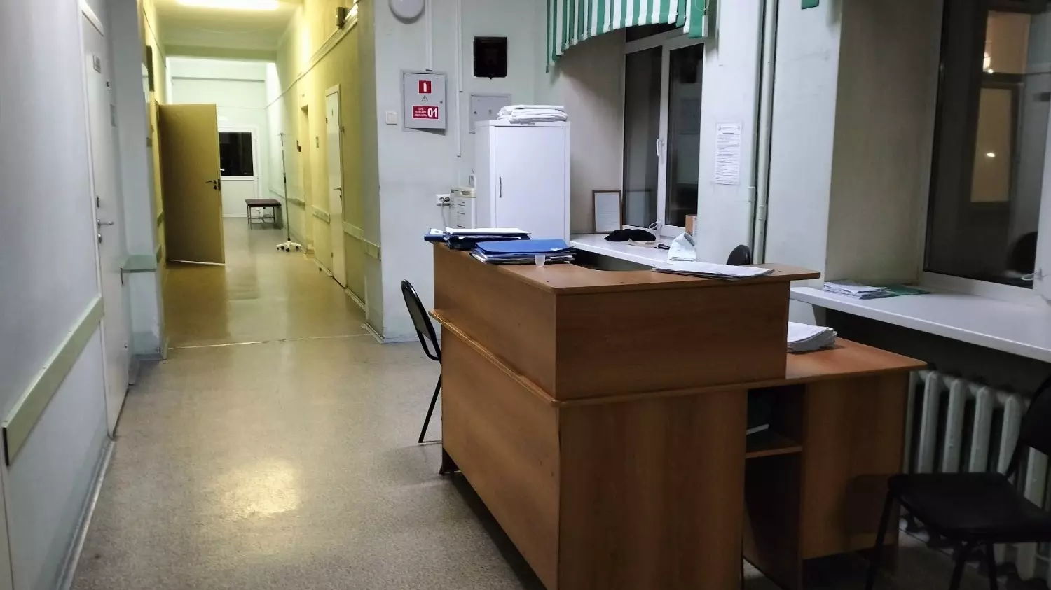 Пост дежурной в одной из больниц Челябинска